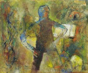 作者：増田良一、作品名：私のいるところ（F20）、発表時期・展覧会名：2006年12月　油絵ひまわり会冬期講評会