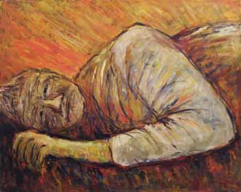 増田良一、作品名：委ねる　(F30)、発表時期：2007年5月、展覧会名：第23回油絵ひまわり会展