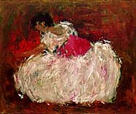 作者：増田良一、作品名：バレリーナ、発表時期・展覧会名：1997年12月　油絵ひまわり会冬期講評会