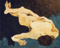 増田良一、作品名：裸婦（F15）、発表時期・展覧会名：2001年09月　第4回赤い電車展