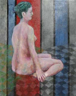 作者：増田良一、作品名：裸婦（F30）、発表時期・展覧会名：2003年08月　油絵ひまわり会夏期講評会