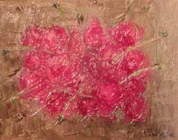 作者：増田良一、作品名：さくらんぼ（SM）、発表時期・展覧会名：2003年11月　第5回赤い電車展