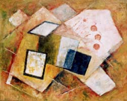 作者：増田良一、作品名：マジック（F30）、発表時期・展覧会名：1998年04月　第14回油絵ひまわり会展