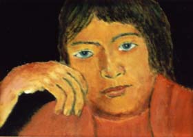 作者：増田良一、作品名：人物、発表時期・展覧会名：1998年10月　国分寺市第20回光発表会